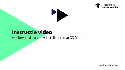 Thumbnail for entry Instructie video wachtwoord opnieuw instellen in macOS Mail