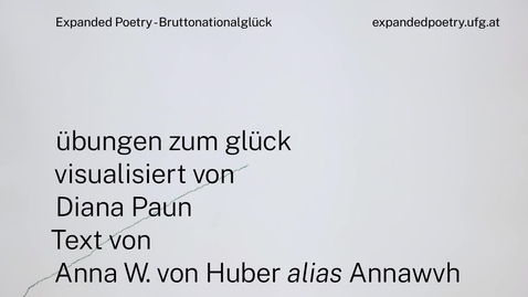 Thumbnail for entry Expanded Poetry – Bruttonationalglück: Übungen zum Glück