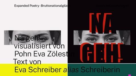 Thumbnail for entry Expanded Poetry – Bruttonationalglück:  na geh!