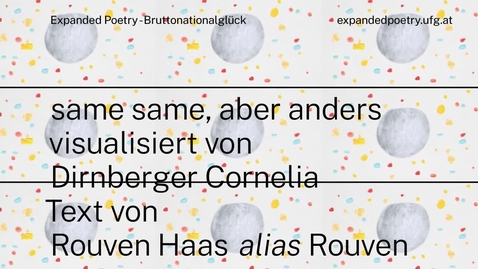 Thumbnail for entry Expanded Poetry – Bruttonationalglück:  same same,_aber anders