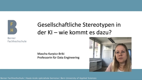 Vorschaubild für Eintrag Agile HR Zurich Meetup 09/21 - Gesellschaftliche Stereotypen in der KI – wie kommt es dazu?