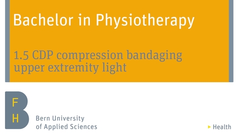Vorschaubild für Eintrag 1.5  CDP compression bandaging upper extremity light