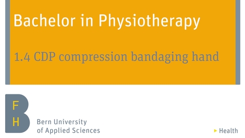 Vorschaubild für Eintrag 1.4  CDP compression bandaging hand